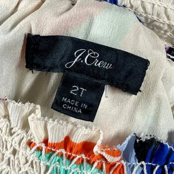 NEW J Crew Shirt Womens 2 purple floral blouse preppy colorful classic - Picture 4 of 11